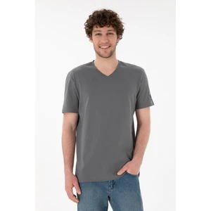 U.S. Polo Assn. Erkek Gri Tişört Basic 50305858-VR024
