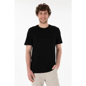 U.S. Polo Assn. Erkek Siyah Tişört Basic 50305928-VR046