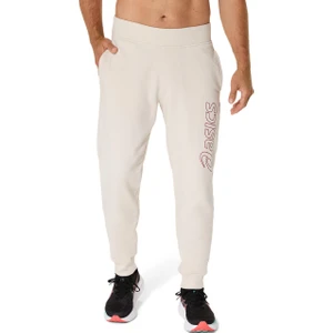Asics Logo Sweatpant Erkek Krem Eşofman Altı 2031E189-200