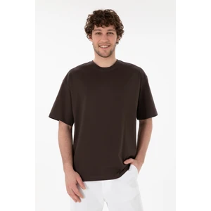 U.S. Polo Assn. Erkek Kahverengi Tişört Basic 50313089-VR029