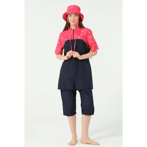 Solira Şapkalı Yarım Kol Yarı Kapalı Mayo