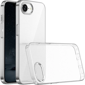 iPhone 16E Kılıf Pürüzsüz Şık Parlak Ultra Ince Esnek Şeffaf Silikon Kapak