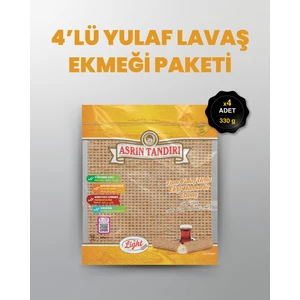 Asrın Tandırı Ekşi Mayalı Yulaf Lavaş Tandır Ekmeği 4 Paket 350 gr