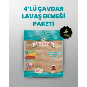Asrın Tandırı Ekşi Mayalı Çavdar Lavaş Tandır Ekmeği 4 x 340 gr