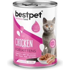 400 gr x 12 Adet Yavru Kediler Için, Taze Tavuk Parça Etli ve Soslu Yaş Mama 11