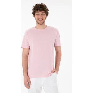 U.S. Polo Assn. Erkek Açık Pembe Tişört Basic 50305985-VR078