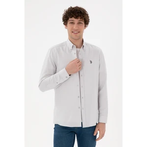 U.S. Polo Assn. Erkek Açık Gri Gömlek Basic 50306338-VR001