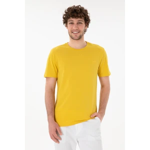 U.S. Polo Assn. Erkek Koyu Sarı Tişört Basic 50305928-VR094
