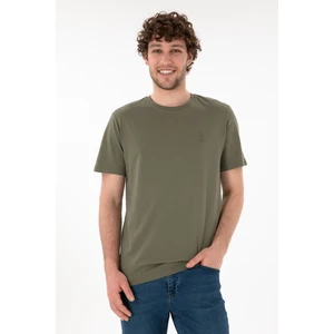 U.S. Polo Assn. Erkek Koyu Haki Tişört Basic 50305924-VR111