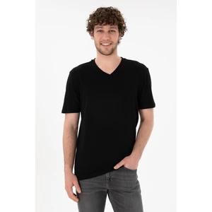 U.S. Polo Assn. Erkek Siyah Tişört Basic 50305858-VR046