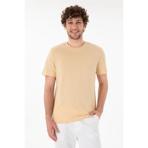 U.S. Polo Assn. Erkek Bej Tişört Basic 50305928-VR011