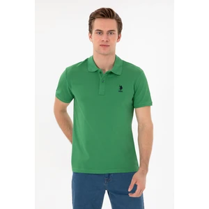 U.S. Polo Assn. Erkek Slim Fit Polo Yaka Yeşil Basic Tişört 50298041-VR054