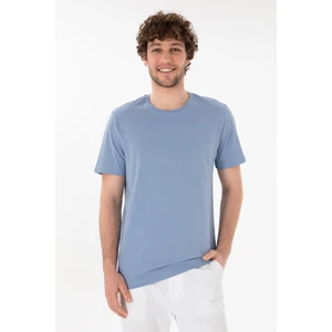 U.S. Polo Assn. Erkek Mavi Tişört Basic 50305928-VR036