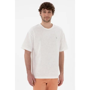 U.S. Polo Assn. Erkek Ekru Tişört 50308448-VR019