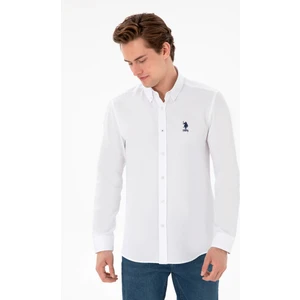 U.s. Polo Assn. Erkek Beyaz Gömlek Basic 50298009-VR013