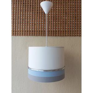 Beyaz Gri Mavi Kumaş Kaplama Salon Oturma Odası Yatak Odası Genç ve Çocuk Odası Avize Sarkıt Aydınlatma.