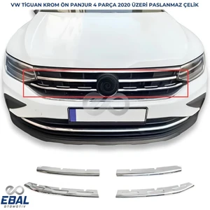 Ebal Oto Vw Tiguan Krom Ön Panjur 4 Prç. 2020 ve Üzeri Paslanmaz Çelik