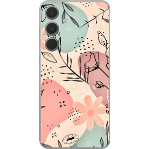 Dali Design Samsung Galaxy S24 Uyumlu Şeffaf Kılıf Çiçek Tasarımlı