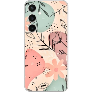 Dali Design Samsung Galaxy S23 Uyumlu Şeffaf Kılıf Çiçek Tasarımlı