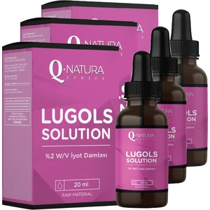 Q Natura Series Lugols Solution % 2 Iyot Damla 20 ml - 3 Adet
