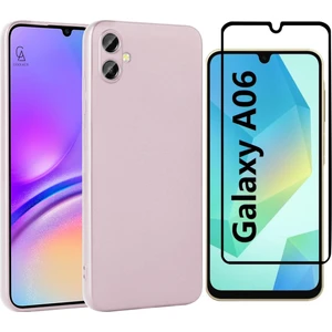 Samsung Galaxy A06 ile Uyumlu Telefon Kılıfı ve 5d Tam Kaplayan Cam Ekran Koruyucu