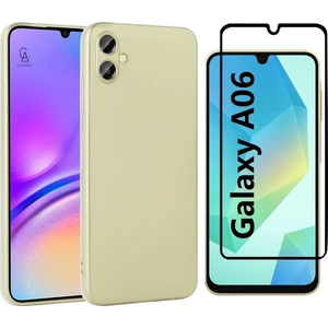 Samsung Galaxy A06 ile Uyumlu Telefon Kılıfı ve 5d Tam Kaplayan Cam Ekran Koruyucu