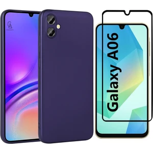 Samsung Galaxy A06 ile Uyumlu Telefon Kılıfı ve 5d Tam Kaplayan Cam Ekran Koruyucu
