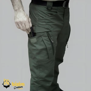 Bizim Outdoor & Tactical Ithal Yazlık Likralı Su Geçirmez Tactical Pantolon Ünisex Haki Renk -Waterproof