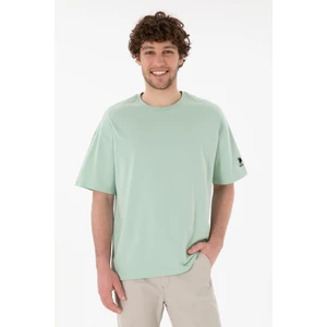 U.S. Polo Assn. Erkek Su Yeşili Tişört 50305859-VR048