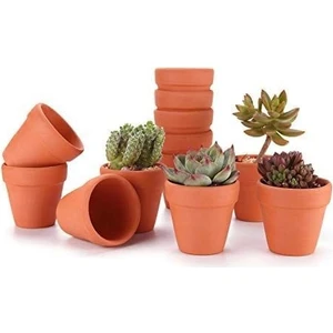 Smyrna Garden Terracotta Saksı / 10 Tane / Çömlek Saksı / 6 cm Boy / 6,5 cm Çap / Iskandinav / Dekoratif