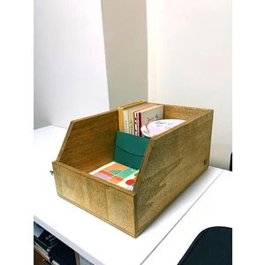 Limon Dekor Ahşap 45LIK Plak Sandığı - Organizer Kutu - Wooden 45 Record Box