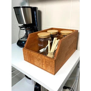 Ahşap 45LIK Plak Sandığı - Organizer Kutu - Wooden 45 Record Box