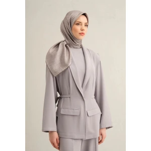 2025  Ilkbahar - Yaz - Dj Saf Ipek Eşarp  ( SURA)-9345D01