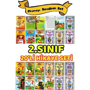 2 ve 3. Sınıf Okumayı Sevdiren Hikaye Kitabı Seti 20 Kitap Çoksatan (Ciltli)