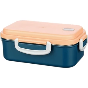 2 Bölmeli Paslanmaz Çelik Yemek Kabı  Beslenme Kabi Saklama Kabı Lunch Box Renkli