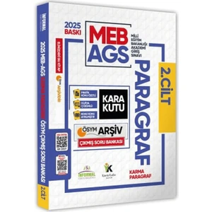 Karakutu Yayınları   2025 Meb-Ags Türkçenin Kara Kutusu Paragraf 2 Karma Ösym Çıkmış Soru Bankası  Video / Pdf Çözümlü