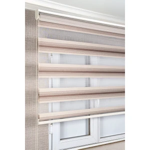 Bizden Perde Gri Renk Geçişli Degrade Zebra Kaliteli Güneşlik Stor Perdeler