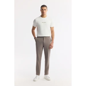 Avva Erkek Vizon Beli Lastikli Bi-Stretch Teknik Kumaş Slim Fit Pantolon A51Y3077