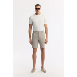 Avva Erkek Bej Yanı Lastikli Gofreli Bi-Stretch Slim Fit Chino Şort A51Y3730