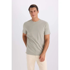 %100 Pamuk New Regular Fit Bisiklet Yaka Basic Düz Kısa Kollu Tişört V7699AZ25SP