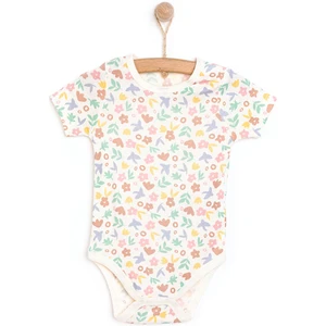 Hellobaby Hayvan Desenli Kısa Kol Body Kız Bebek
