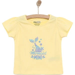 Basic Kız Deniz Kızı Baskılı T-Shirt Kız Bebek