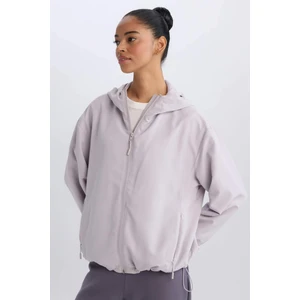 DeFactoFit Su İtici Rüzgar Geçirmez Regular Fit Fermuarlı Cepli Esnek Dokulu Mevsimlik Baharlık Mont D6086AX25SP