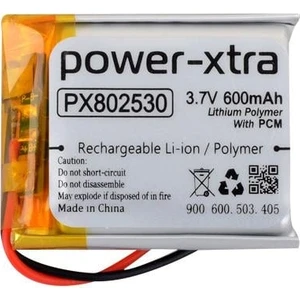PX802530 - 3.7V 600 Mah Li-Polymer Pil - Devreli