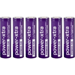 PX18650-32E - 3.7V 3200 Mah Li-Ion Şarjlı Pil - 3c 6 Lı Paket