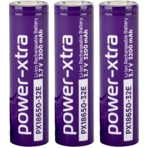 PX18650-32E - 3.7V 3200 Mah Li-Ion Şarjlı Pil - 3c 3 Lü Paket