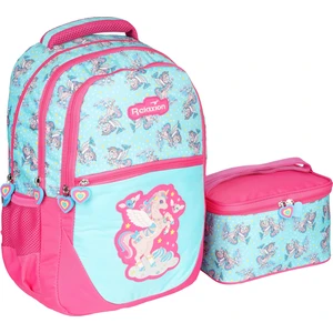 Turkuaz Unicorn Ilkokul Çantası Beslenme Çantalı 1350-17