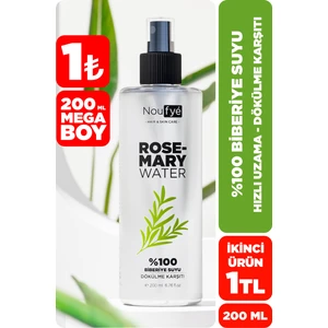 Sağlıklı Saç Uzama Destekleyici & Anti Dökülme, %100 Saf Biberiye Suyu 200ML