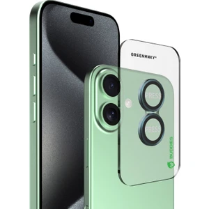 Buddıes iPhone 16  / 16 Plus Uyumlu Kamera Lens Koruyucu (GREEN)