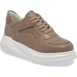 Vizon Hakiki Deri Kadın Sneaker - K24I1AY67491-A44